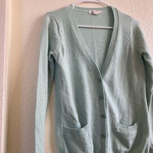 Light Mint Green oversized Cardigan